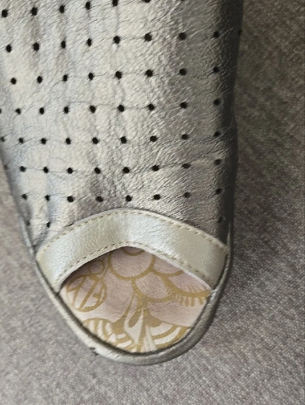 Fly London metallic perforated
